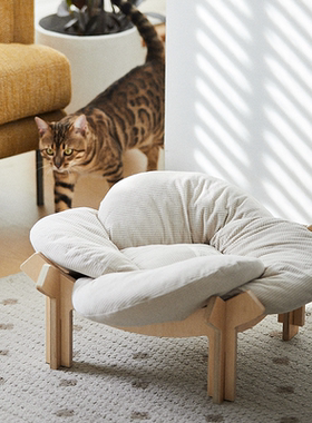 PETPAMPER海洋板桦木结构舒适宠物窝花瓣窝猫窝小型犬窝宠物#ibc