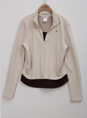 朵以2024冬季新品时尚百搭假两件套头上衣简约显瘦39DD330012