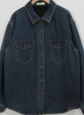 朵以2024冬装新款时尚休闲百搭加厚牛仔外套宽松简约39DD433067