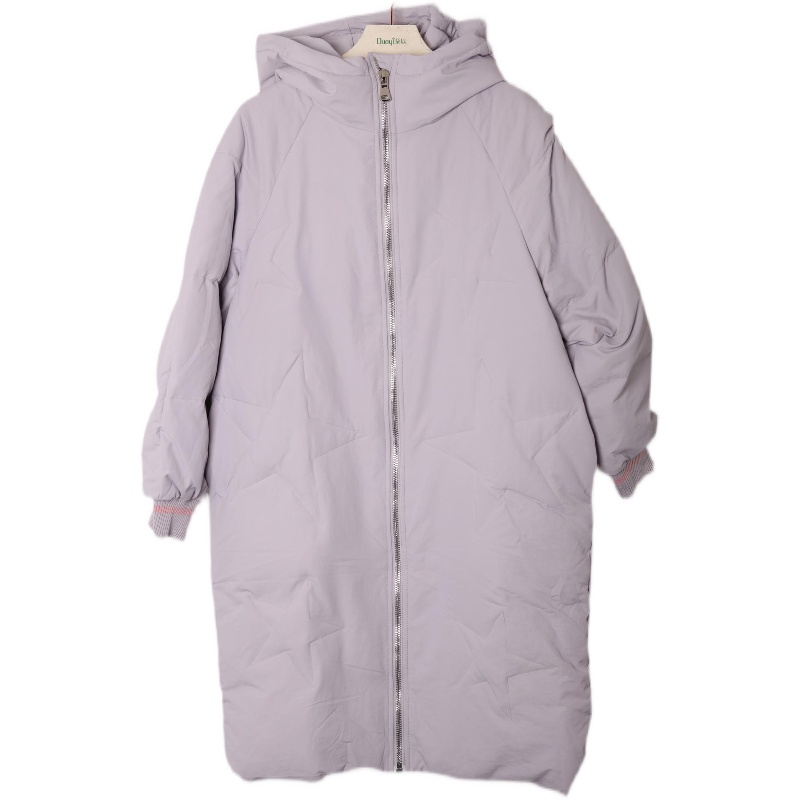 冬装中长款朵以休闲连帽