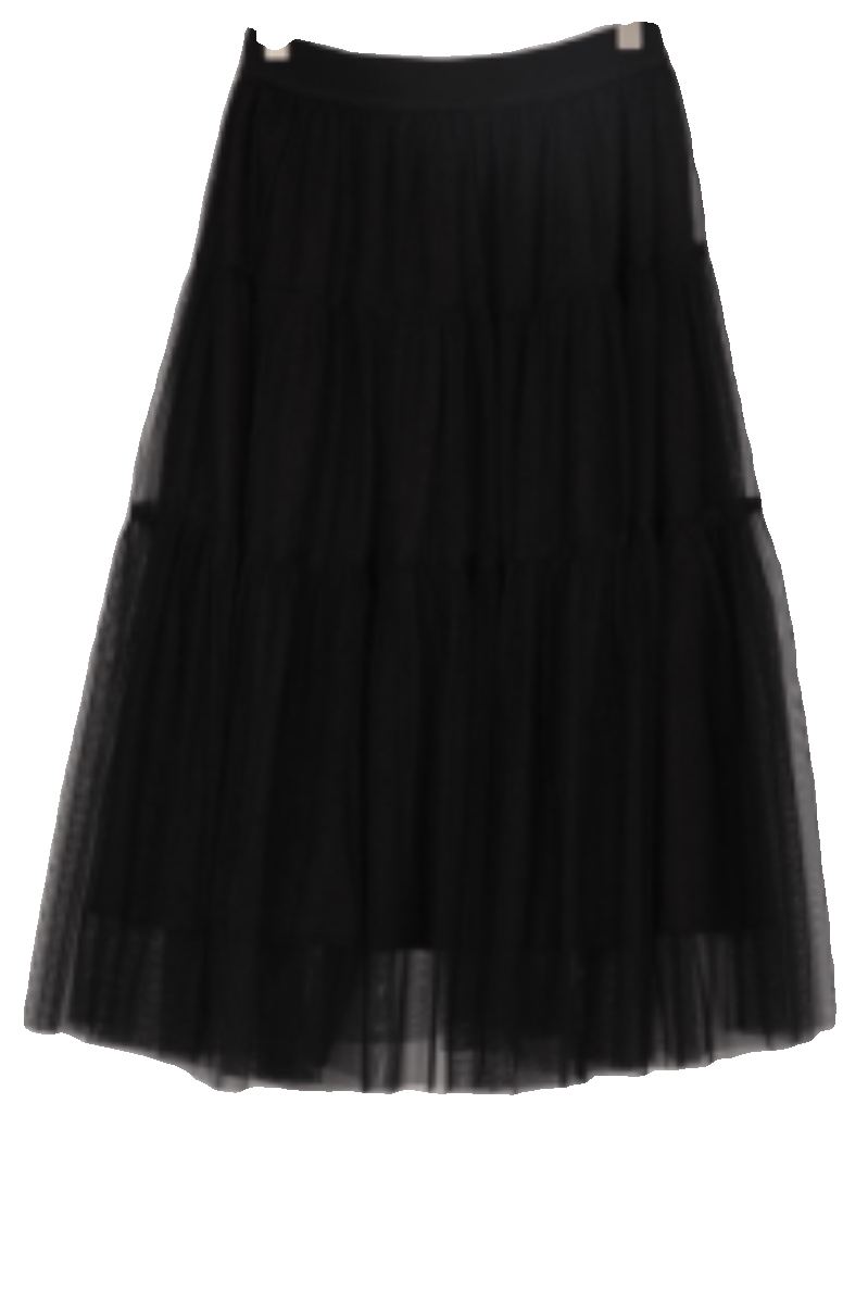 朵以2022冬装新款时尚气质网纱大摆裙半身裙高腰显瘦37dd630006