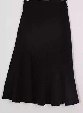 朵以2023冬装新款时尚优雅气质黑色半身裙中长裙鱼尾裙38DD639056