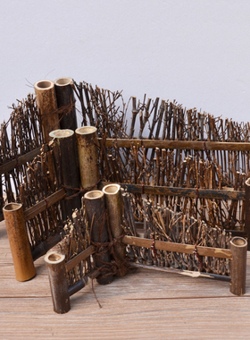 日式风竹制寿司盘篱笆刺身摆件