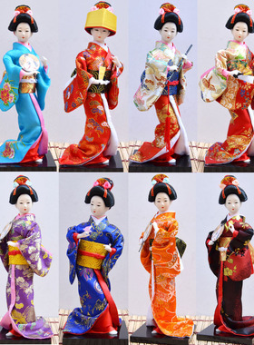 工艺日本人形和服娃娃满百包邮