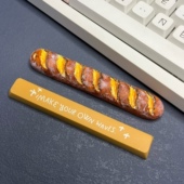 创意迷你菠萝包键帽R4ESC十字轴机械键盘6.25u法棍面包空格键键帽