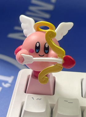 可爱天使星之卡比键帽卡通动漫Esc键十字轴透光装饰机械键盘键帽