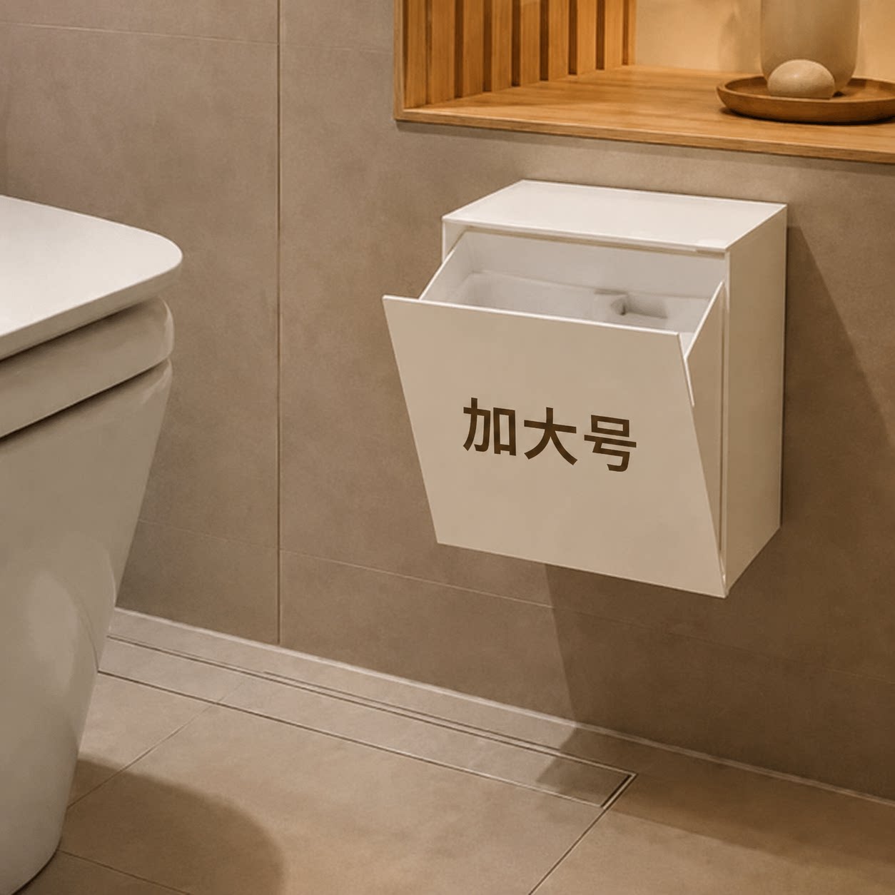 免打孔棉签盒储物盒壁挂式垃圾桶图片