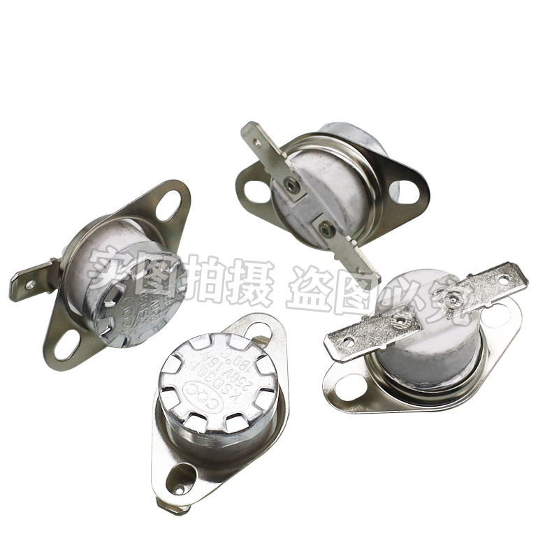 KSD301 16A250V180℃温控器温控开关180度陶瓷电饼铛温控器常闭型