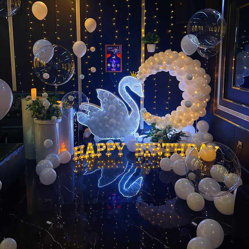 潮汕地区揭阳普宁市生日上门布置流沙策划生日派对现场求婚装饰