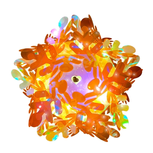 春节新年布置装饰儿童手提发光灯笼幼儿园手工diy制作元宵花灯