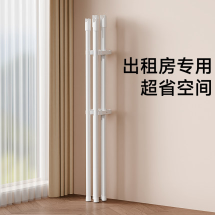 晾衣架落地折叠卧室内晒被子凉衣架出租房家用收纳挂衣架不占空间
