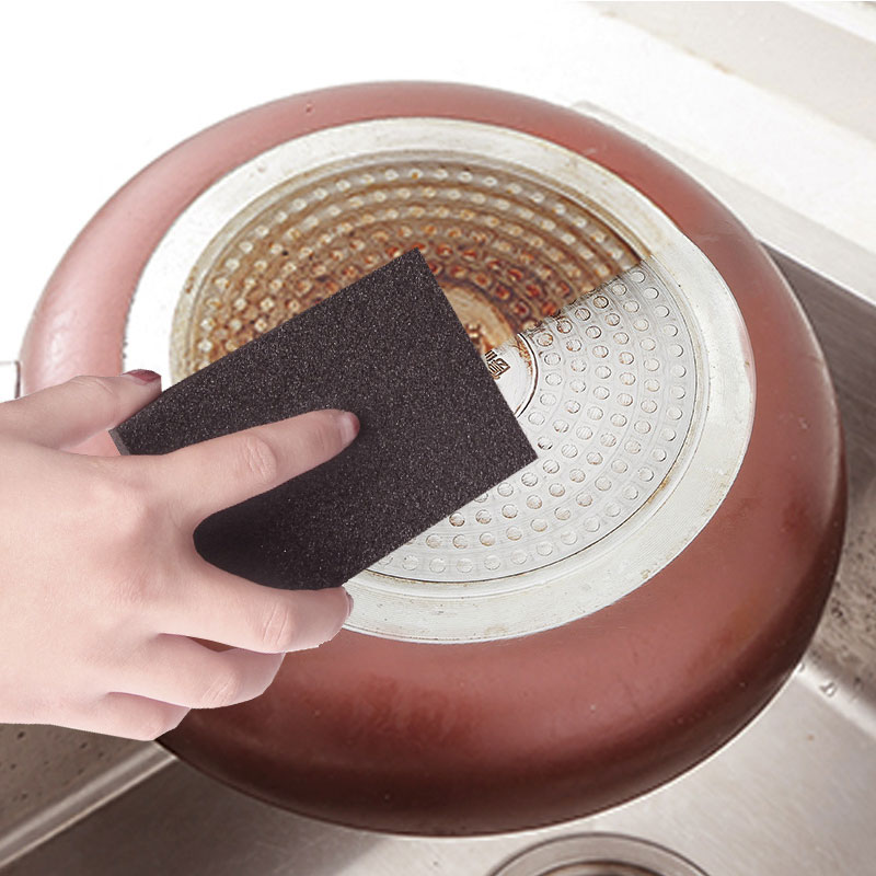 金刚砂海绵擦魔力擦厨房洗锅洗碗清洁去污洗锅底黑垢除锈刷锅神器