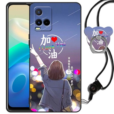 vivoY32手机壳女款Y32情侣卡通V2158A硅胶磨砂viv0y32全包边软viviy防摔套Y32男潮vivoy个性Y32时尚voviy外壳