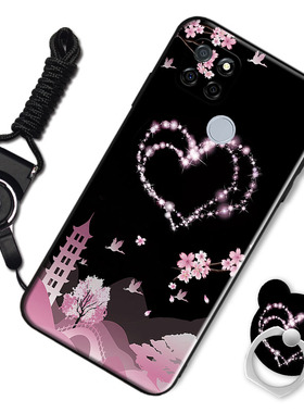 RMX2200手机壳女新款红色realmeV3软套硅胶5G个性卡通可爱真我V3网红男realme V3情侣全包边RMX2201磨砂防摔