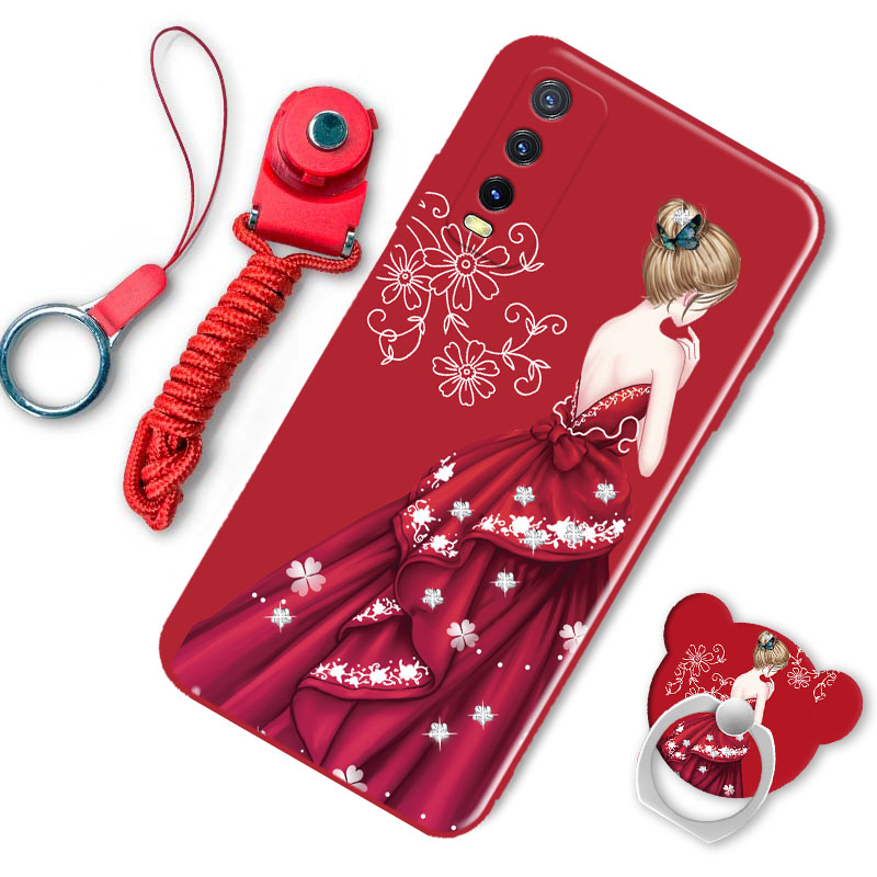 vivoiQOOU1x手机壳女新款iQOOU1X软套硅胶V2065A卡通可爱iQ00U1X网红情侣个性iqoo u1x全包边磨砂防摔5G男潮