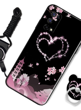 RMX2111手机壳女红色新款realmeV5软套硅胶真我V5个性卡通可爱5G网红男时尚realme V5潮情侣全包边磨砂防摔