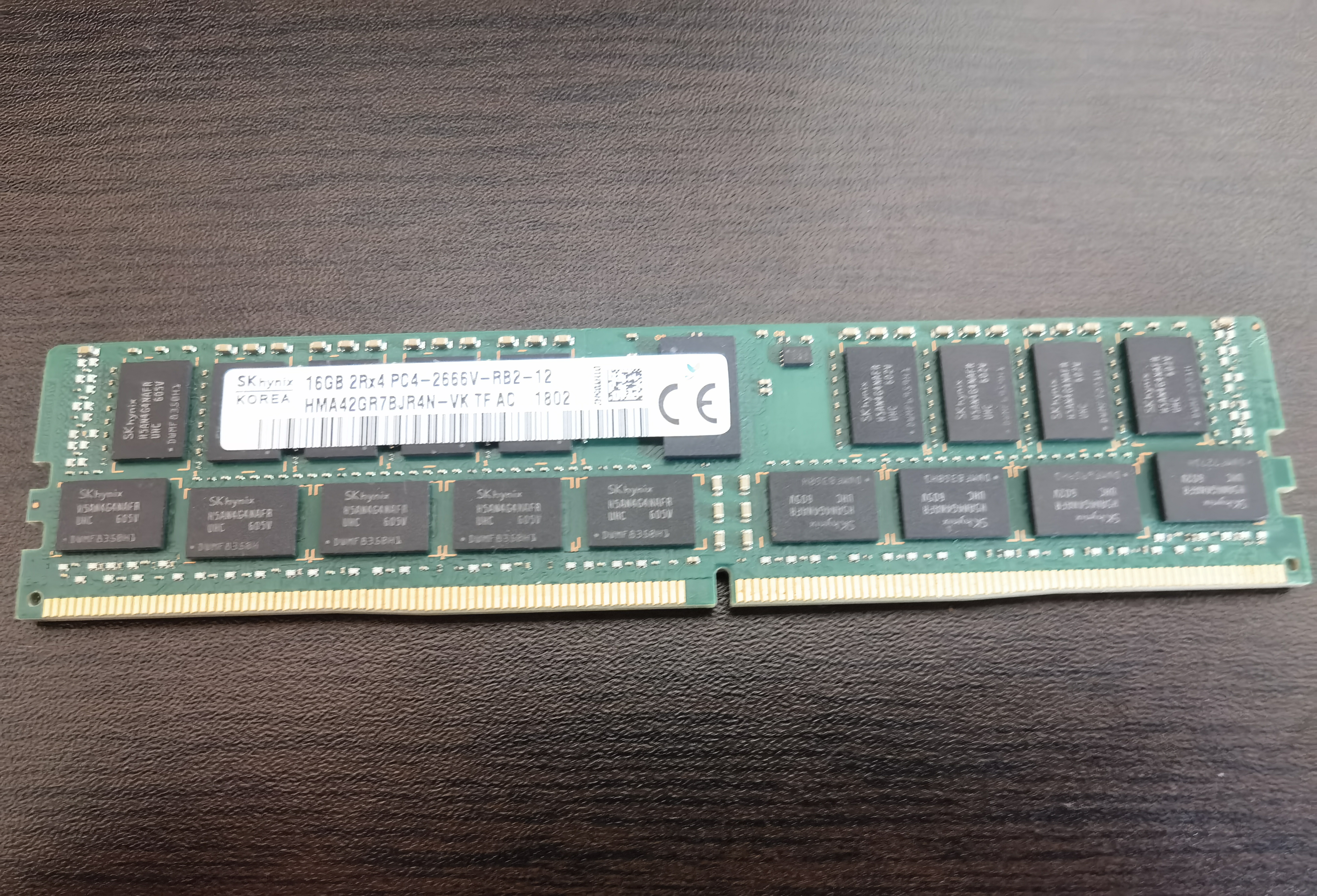 现代海力士SK16G 2RX4 PC4-2666V-RB2-12服务器内存条REG ECC