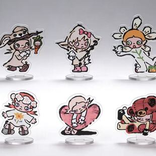 饰立牌 zsiga联名瑞幸嘎子姐周边自制亚克力桌面摆件装 新品 爆款