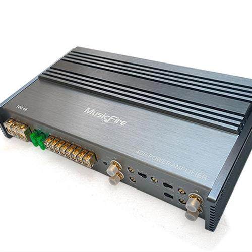 声火车载12V四路功放4声道AB类大功率汽车音响喇叭功放机100Wx4