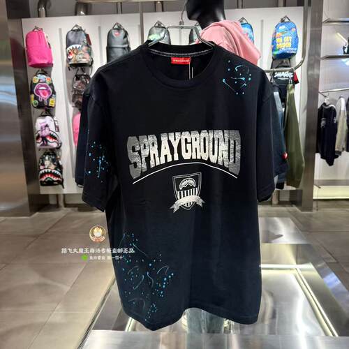 SprayGround 鲨鱼嘴专柜正品26新款W1220208潮牌高街风短袖T恤衫