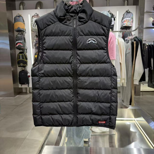 SprayGround鲨鱼嘴专柜正品25新款W1140506男女潮牌立领羽绒马甲