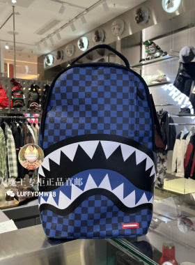 SprayGround专柜正品 鲨鱼嘴W1115704男女潮流大容量学生书包电脑