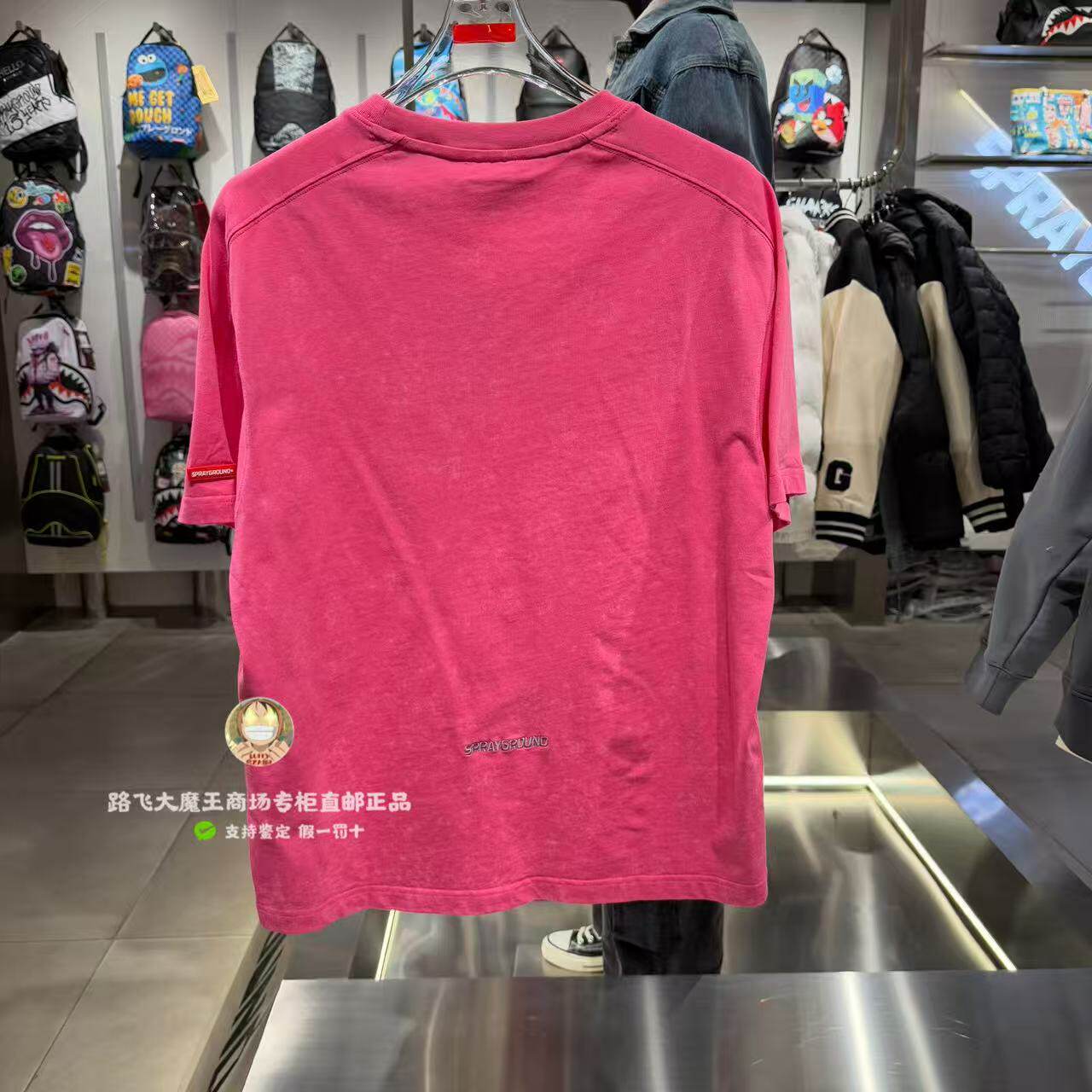 SprayGround鲨鱼嘴专柜正品26新款W1220231男女款宽松圆领短袖T恤