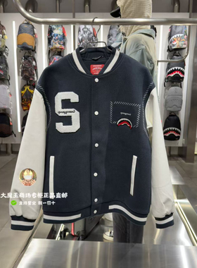 SprayGround鲨鱼嘴专柜正品25新款W1131117男女款拼接棒球服夹克