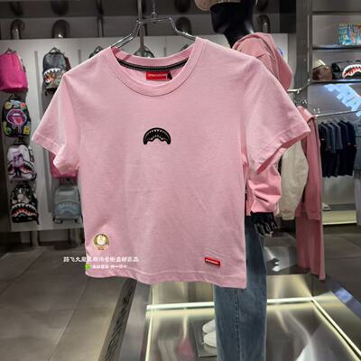 SprayGround鲨鱼嘴专柜正品26新款W1220235女士时尚百搭修身短袖