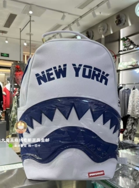 SprayGround专柜正品 25新款W1015701双肩包潮牌背包透明书包男女