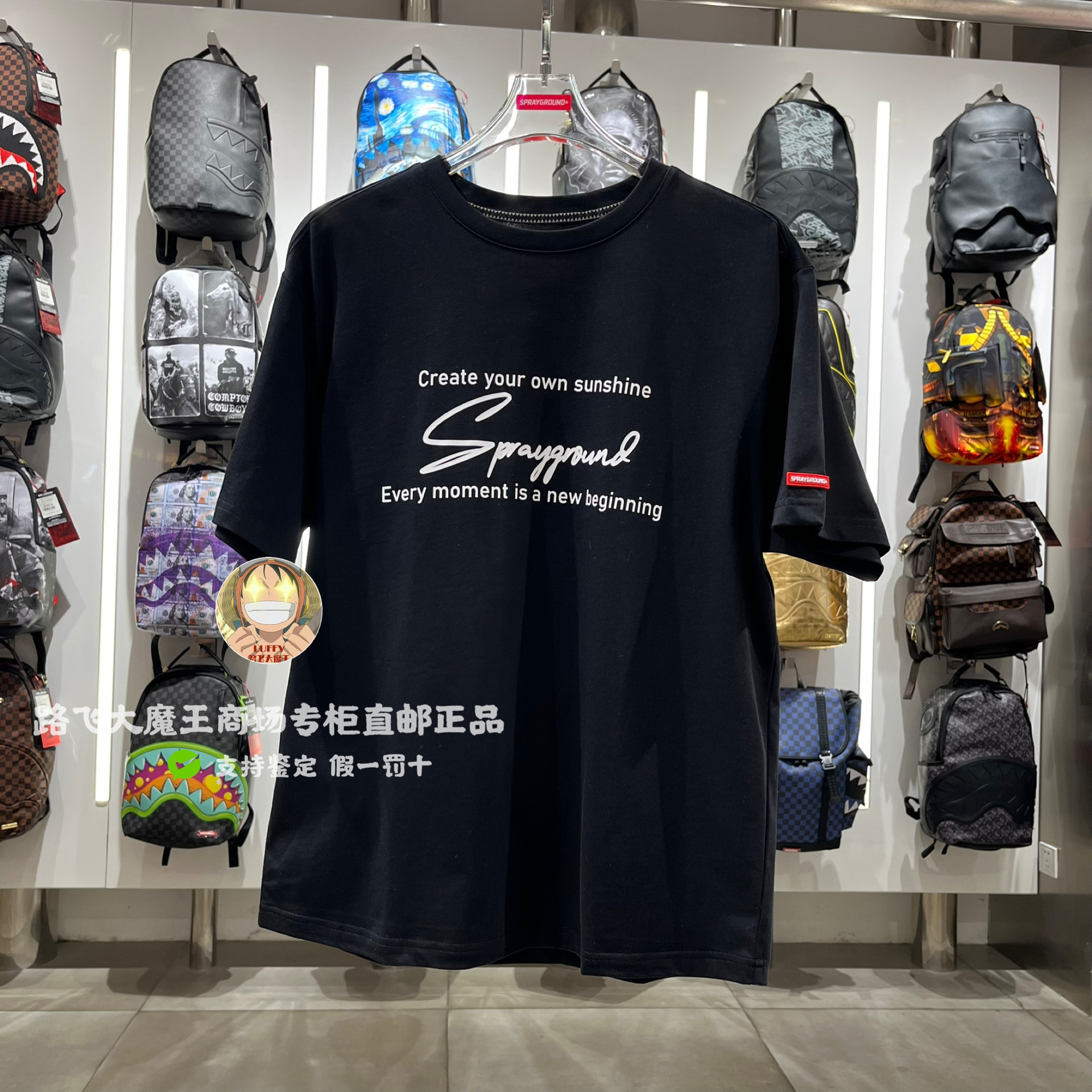 SprayGround鲨鱼专柜正品25夏款W1120235男女欧美潮牌时尚短袖T恤