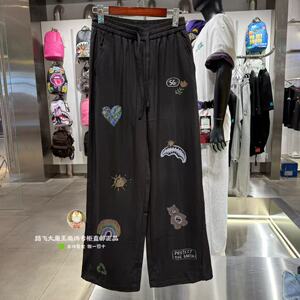 SprayGround鲨鱼嘴专柜正品26夏W1222329男女个性印花直筒休闲裤