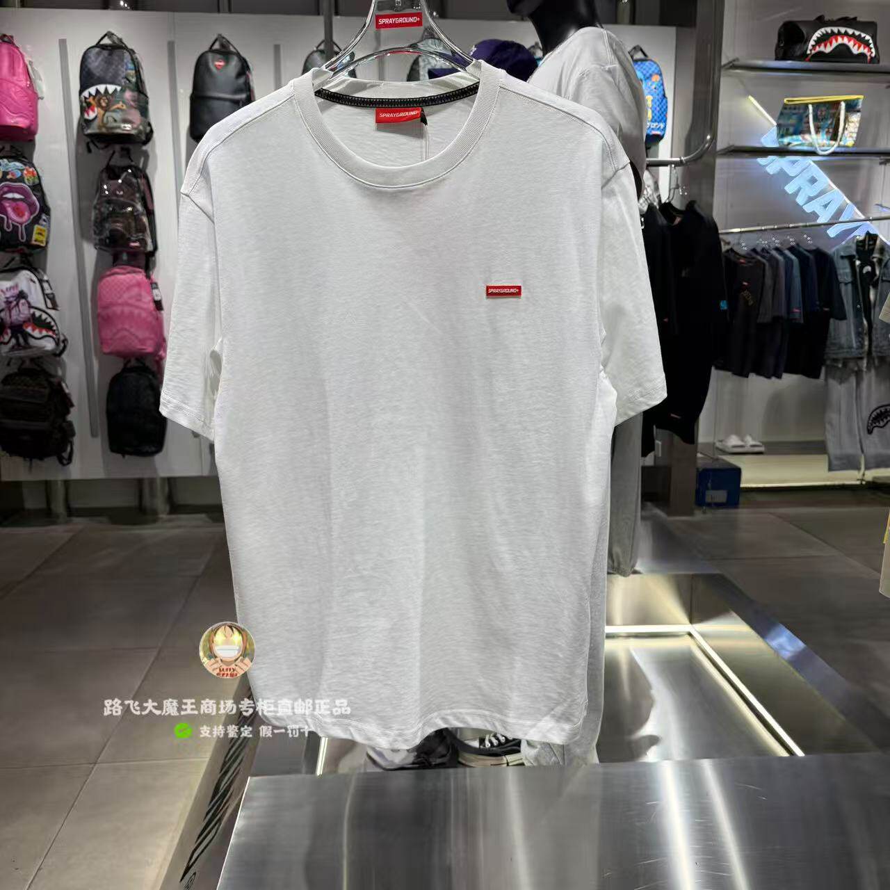 SprayGround鲨鱼嘴专柜正品26夏W1220229简约潮牌宽松纯棉短袖T恤