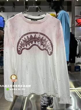 SprayGround鲨鱼嘴专柜26新款W1230317男女宽松印花圆领卫衣