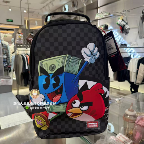 SprayGround鲨鱼嘴专柜正品25新款W1135808男女可爱卡通双肩背包