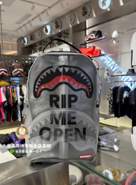 SprayGround专柜正品 透明双肩包W0635708男女包SG背包鲨鱼嘴书包