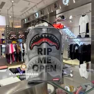 SprayGround专柜正品 透明双肩包W0635708男女包SG背包鲨鱼嘴书包