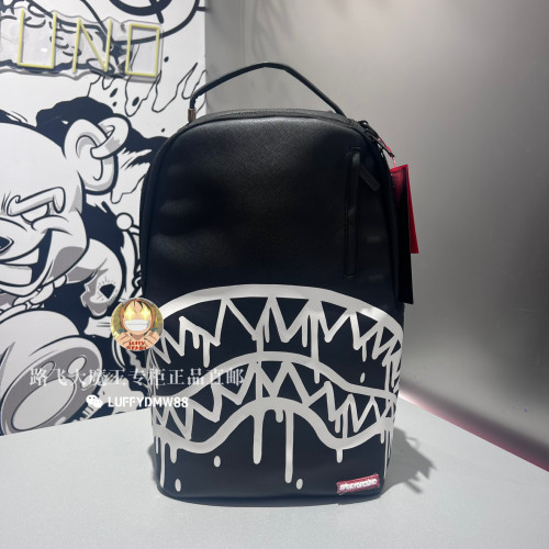 SprayGround鲨鱼嘴正品 2024新款男女简约涂鸦双肩背包W1045731