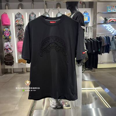 SprayGround鲨鱼嘴专柜正品26新款W1220259男女简约百搭印花短袖