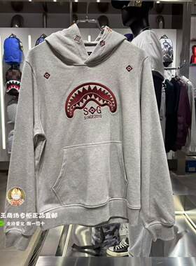 SprayGround鲨鱼嘴专柜26新款W1233333男女宽松百搭连帽卫衣