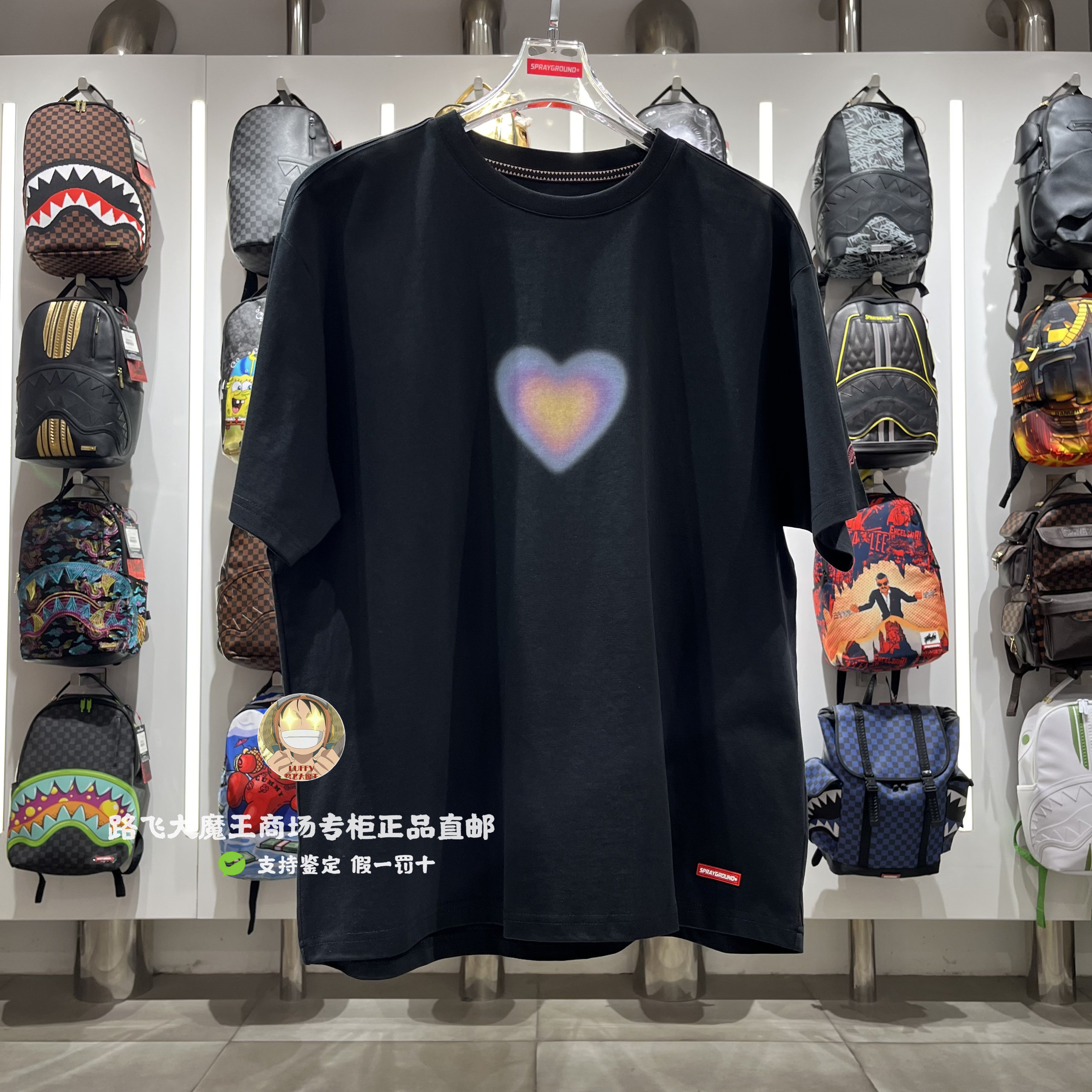 SprayGround鲨鱼专柜正品25夏款W1120209男女欧美潮牌时尚短袖T恤
