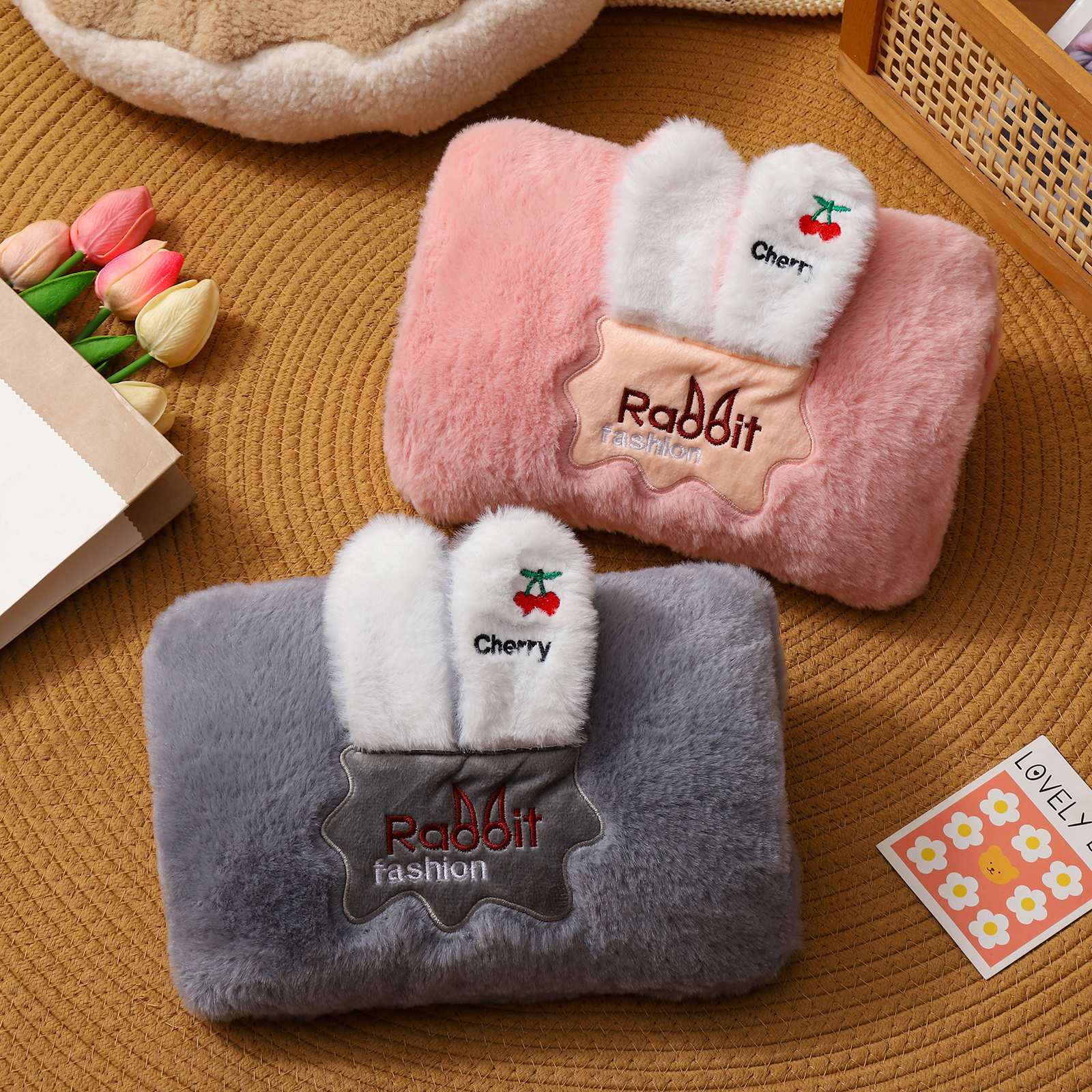 充电式防爆热水袋可爱毛绒绒电暖手宝热敷暖被窝专用正品暖水袋