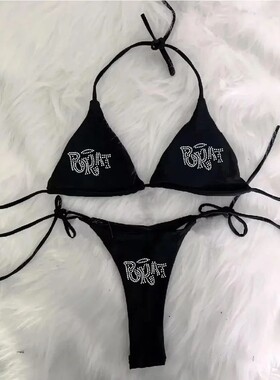 2000s Woman Punk New Beach Swimwear gothic clothes BRAT Rhin