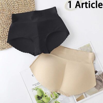 1 Article Traceless Ice Silk Women's Mid Waist Shaping Trian