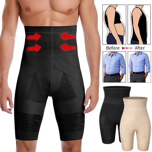 Men Body Shaper Tummy Control Shorts Shapewear Belly Girdle