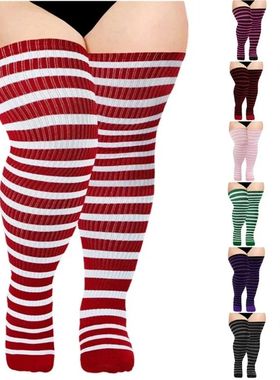 Women Large Size Thigh High Socks for Thick Thighs Halloween