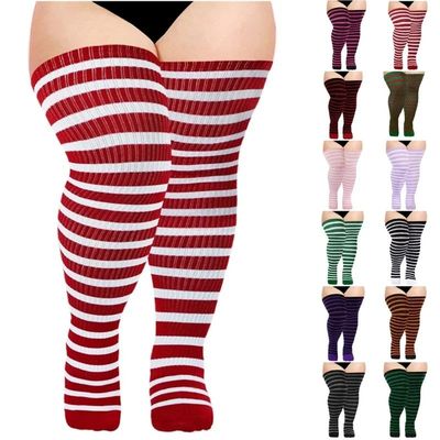 Women Large Size Thigh High Socks for Thick Thighs Halloween