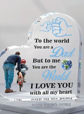 [Dad Portrait Indoor Decor Plaque] Inspirational Dad Acrylic