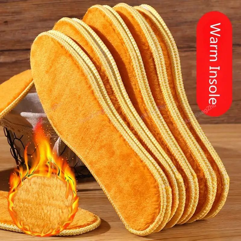 NEW Winter Plush Warm Insole for Shoes Thicken Snow Boots Sh