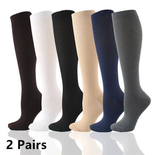 2 Pairs Compression Stockings Blood Circulation Promotion Sl